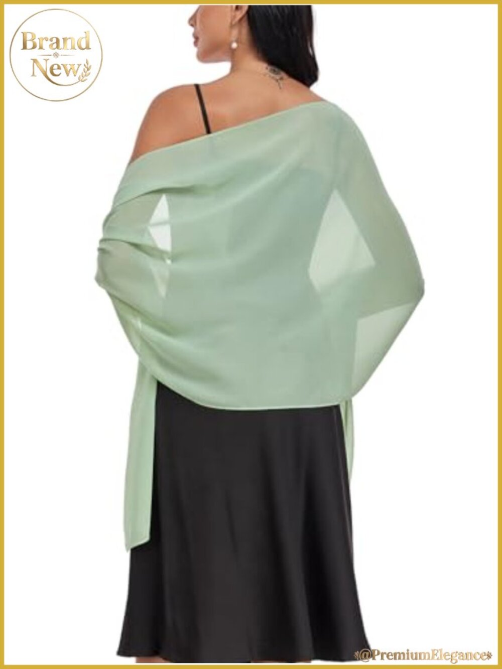 Chiffon Shawl Wrap Evening Dress Stole Wedding Cover Up Lightweight
